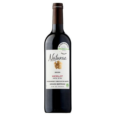 Gérard Bertrand organic red wine Merlot 75cl - British product
