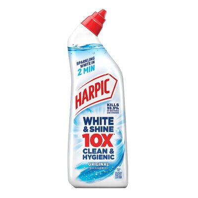 Harpic toilet cleaner Bleach White & Shine Original 750ml, UK version