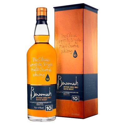 Benromach 10 year old single malt whisky 70cl, UK version