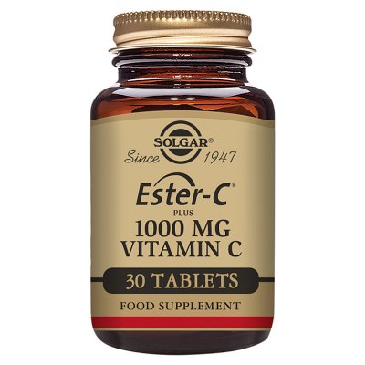 Solgar Ester-C 1000mg vitamin C tablets 30s (British brand)