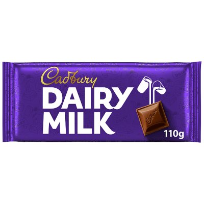 Cadbury Dairy Milk 110g Classic Chocolate Bar