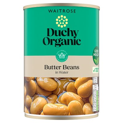 Duchy Organic butter beans 400g, imported from the UK