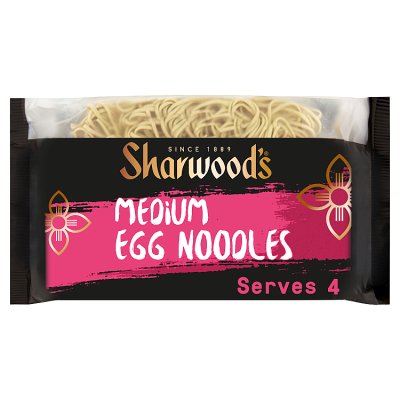 Sharwood's medium egg noodles 226g, imported from the UK