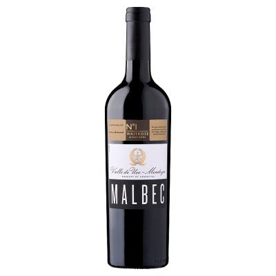 Waitrose No.1 Malbec red wine 75cl, imported from the UK