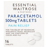 Essential paracetamol tablets 500mg 16 pack, UK version