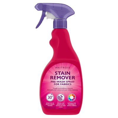 waitrose Waitrose Fabric Stain Remover Spray 500ml- Buy online at McGrocer