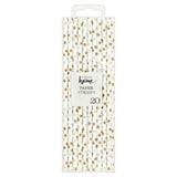 JL gold and silver paper straws 20 pack (British brand)