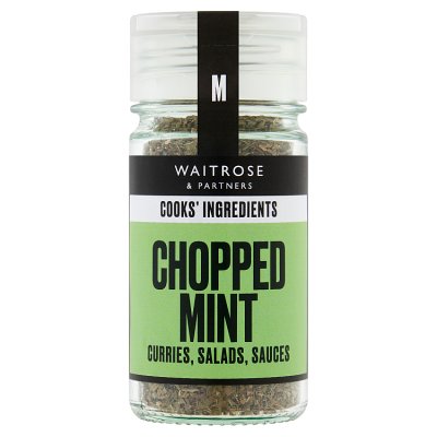 Cooks' Ingredients chopped mint 12g jar, UK version
