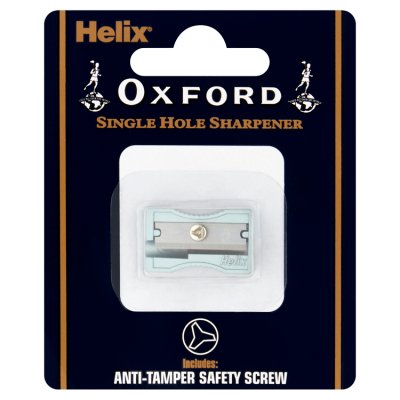 Helix Oxford single hole pencil sharpener, imported from the UK