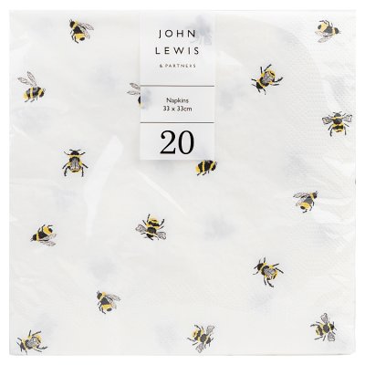 Bumble Bee 3ply napkins 20 pack, imported from the UK