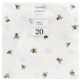 Bumble Bee 3ply napkins 20 pack, imported from the UK