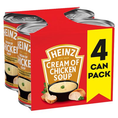 Heinz cream of chicken soup multipack 4x400g, UK version