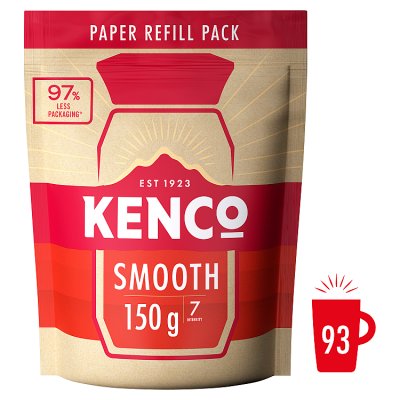 Kenco Smooth Refill instant coffee 150g, imported from the UK