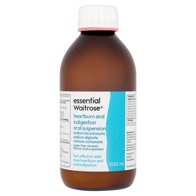 Essential Waitrose heartburn relief sugar free aniseed 500ml, UK version