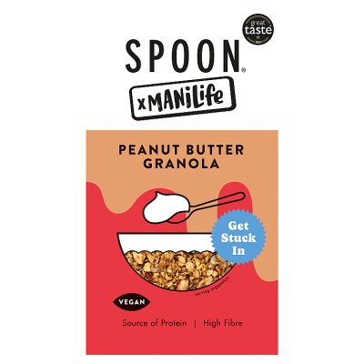 Spoon peanut butter granola 400g, imported from the UK