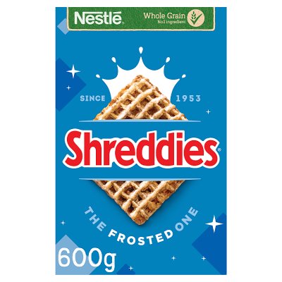Nestlé Shreddies Frosted cereal 560g, UK version
