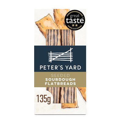 Peter's Yard seeded sourdough flatbreads 135g, UK version