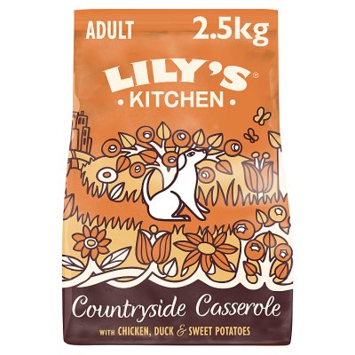 Lily's Kitchen chicken and duck dog food, imported from the UK