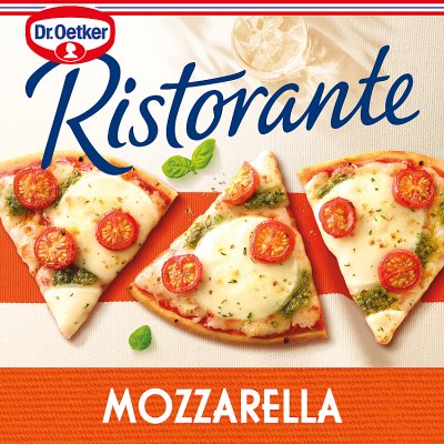 Dr. Oetker Mozzarella Ristorante frozen pizza 335g - British product
