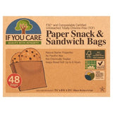 If You Care compostable paper sandwich bags 48s, imported from the UK