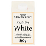 Clarence Court pasteurised liquid egg white 500g, UK version