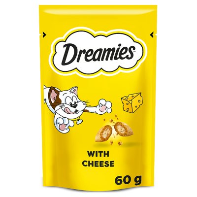 Dreamies cat treats cheese 60g, imported from the UK