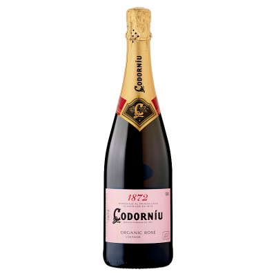 Codorniu 1872 Organic Rose Brut cava 75cl, UK version