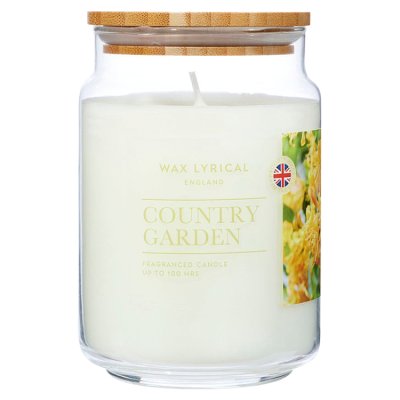 Wax Lyrical Country Garden large jar candle 475g (British brand)