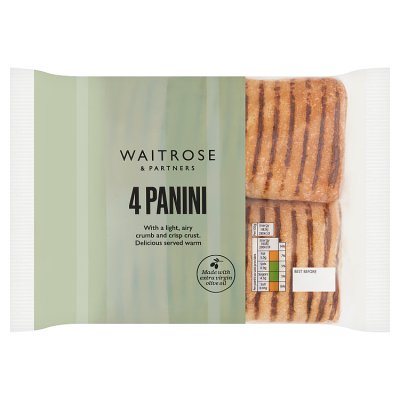 Waitrose panini rolls 4 pack, imported from the UK
