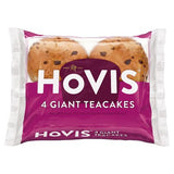 Hovis giant fruit teacakes 4 pack, imported from the UK