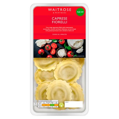 Waitrose Caprese Fiorelli fresh egg pasta 250g, UK version
