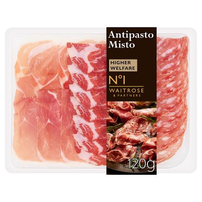 Waitrose No.1 Antipasto Misto charcuterie 120g - British product