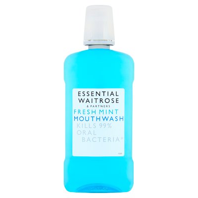 Waitrose fresh mint mouthwash 500ml - British product