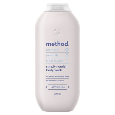 Method Simply Nourish body wash 532ml, imported from the UK