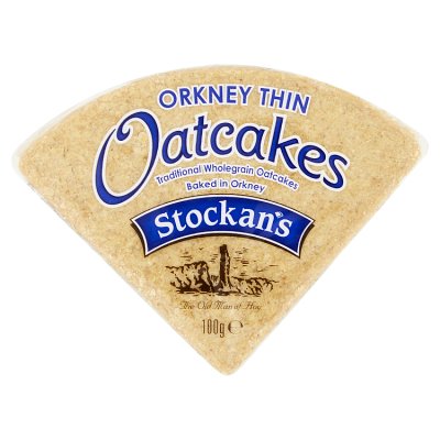 Stockan's Thin Oatcakes wholegrain oatcakes 100g, imported from the UK