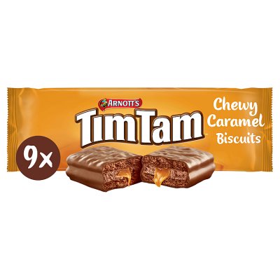 Arnotts Tim Tam chewy caramel biscuits 175g - British product
