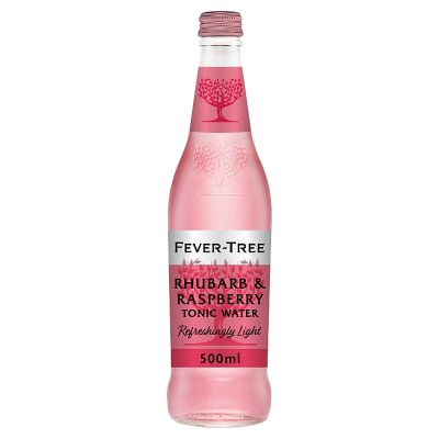 Fever-Tree light rhubarb and raspberry tonic water 500ml - British product