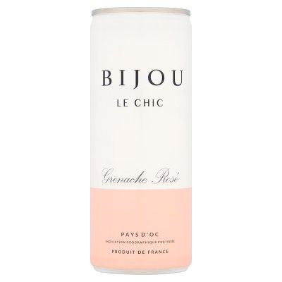 Bijou rosé wine in a 25cl can, UK version