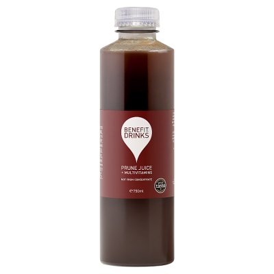 Benefit Drinks prune juice with multivitamins 750ml, imported from the UK