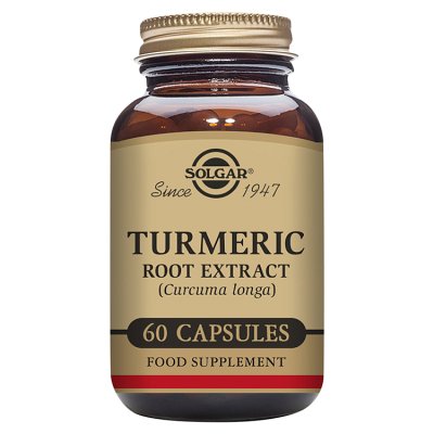 Solgar turmeric root extract capsules 60s, imported from the UK