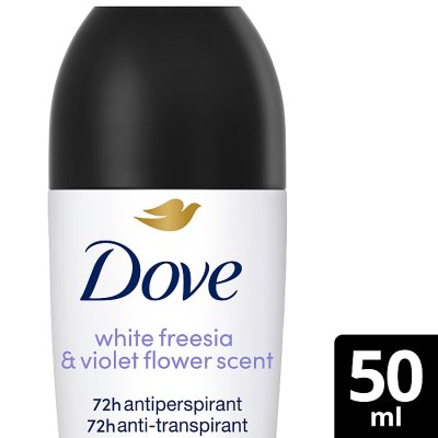 Dove Invisible Dry deodorant roll-on 50ml, imported from the UK