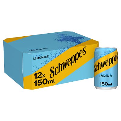 Schweppes Original Lemonade 12 x 150ml cans - British product