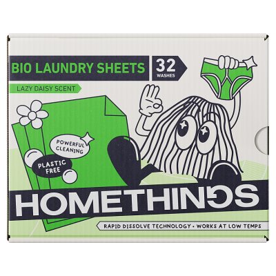 Homethings bio laundry sheets 32 washes, imported from the UK