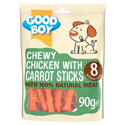 Good Boy dog chew chicken with carrot 90g, imported from the UK