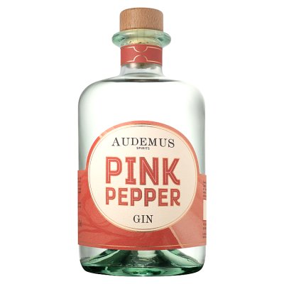 Audemus pink pepper gin 70cl, imported from the UK