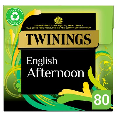 Twinings English Afternoon tea 80 tea bags 200g (British brand)