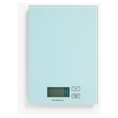 John Lewis ANYDAY glass kitchen scale in white 5kg, UK version