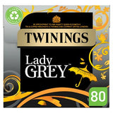 Twinings Lady Grey tea bags 80 count 200g, imported from the UK