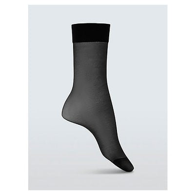 Knee high socks black one size 3 pack - British product