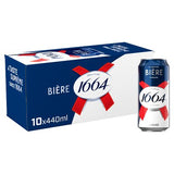 1664 lager beer 10 pack 440ml, imported from the UK